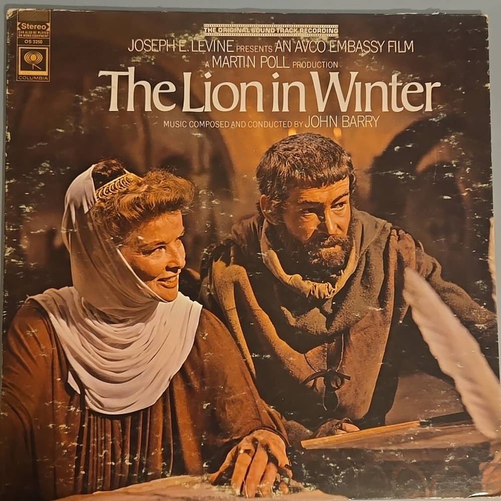John Barry THE LION IN WINTER Original Soundtrack 1968 Columbia OS 3250 stereo